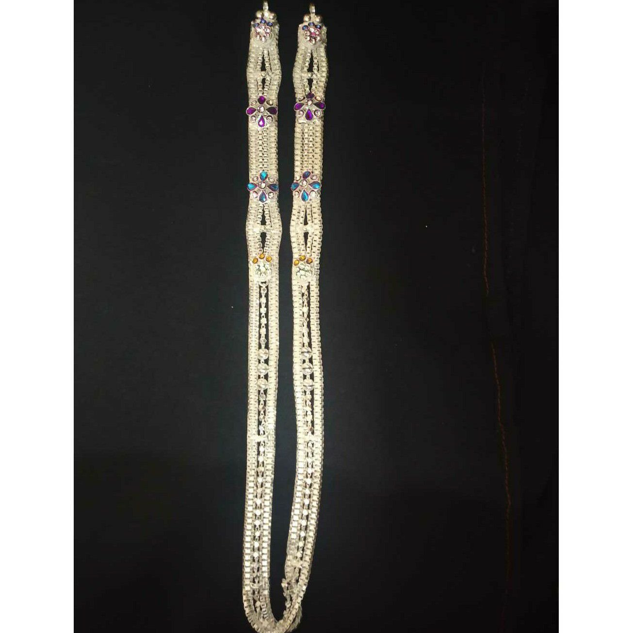 3 Line Micrositting Dimond Casting Bol Mina Amdavadi Mangalsutra