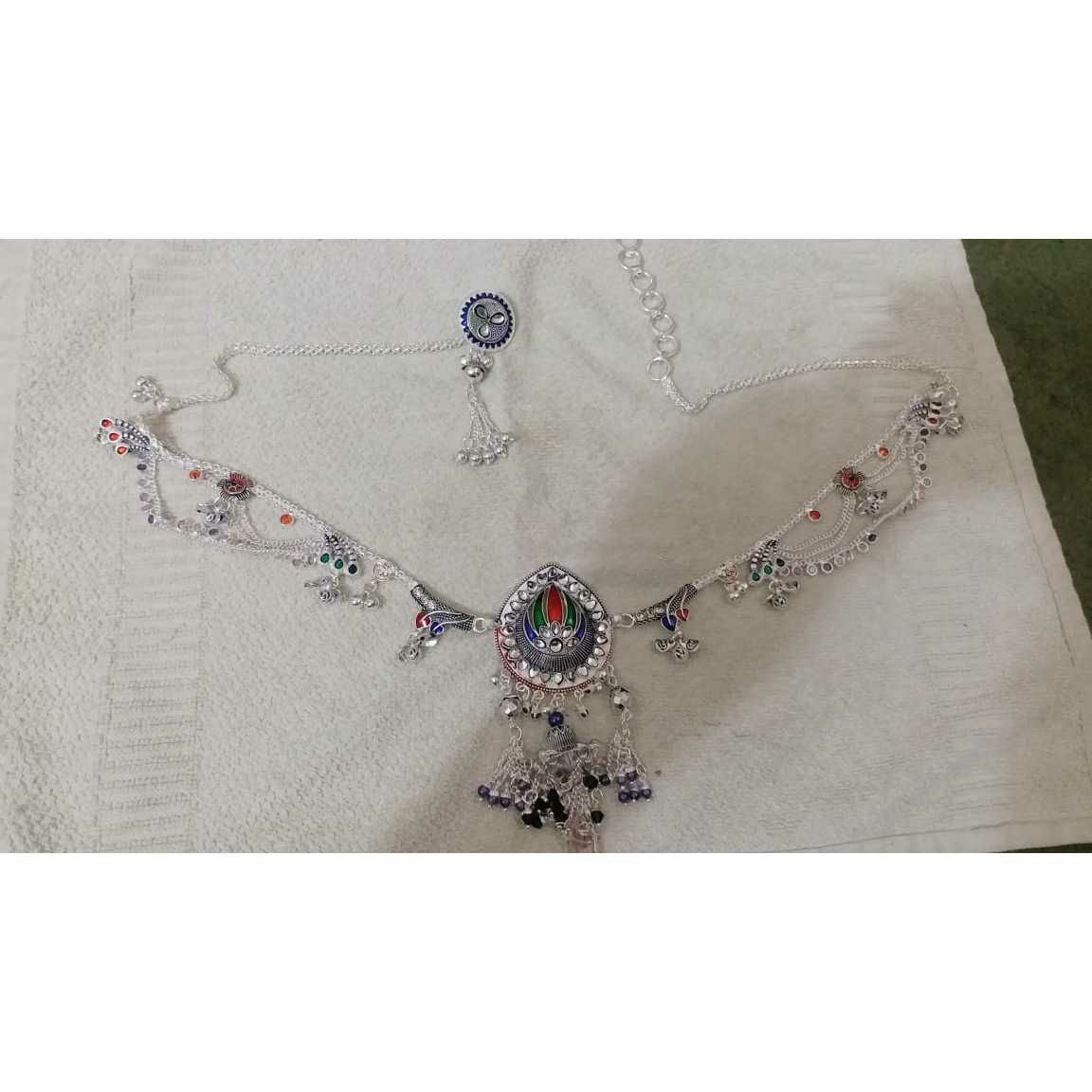 Mina Oxodize Casting Dimond Different Chain Ladies Kandori Belt Ms-2546