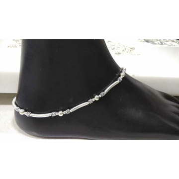 92.5 Sterling Silver Bol Pipe Anklet Ms-3388 by 