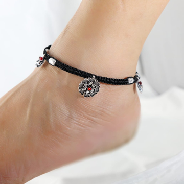 925 Silver Trending Thread Anklet by 