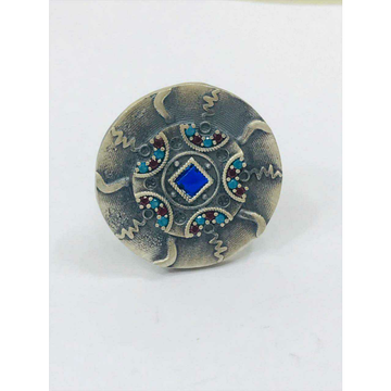 92.5 Sterling Silver Oxodize HandMade Nakshi Ring... by 