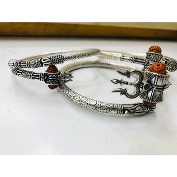 92.5 Sterling Silver Oxodize Mahadev Kada Ms-3672 by 