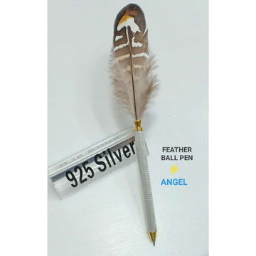 92.5 Sterling  Silver Angle Feather Ball Pen Ms-23... by 