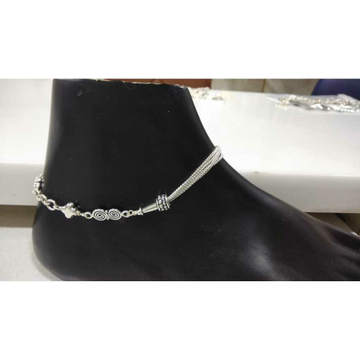 92.5 Sterling Silver Simple Anklet Ms-3404 by 