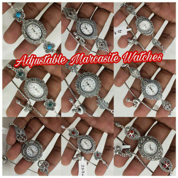 92.5 Sterling Silver Adjustable Marcasite Watches... by 