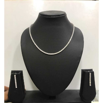 92.5 Sterling Silver Classic Necklace Set by 