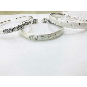 999 sterling silver dull finishing bracelet ms-280... by 