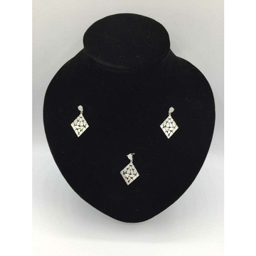 92.5 Sterling Silver Hollow Pendant Set Ms-3089 by 