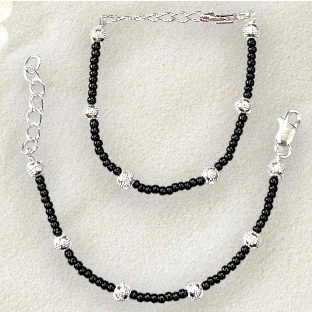 925 silver black moti nazariya