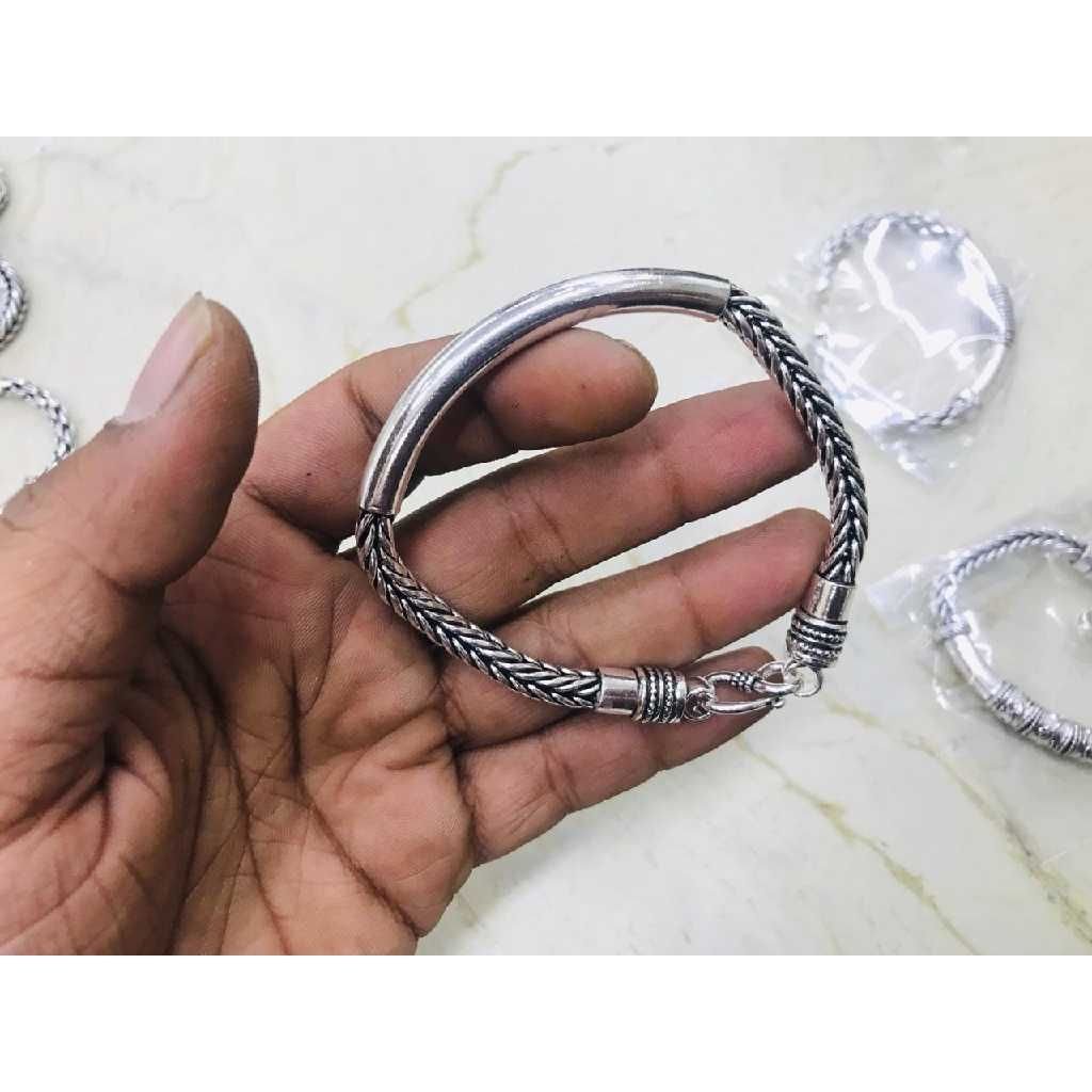 92.5 sterling silver Oxidiesd kada