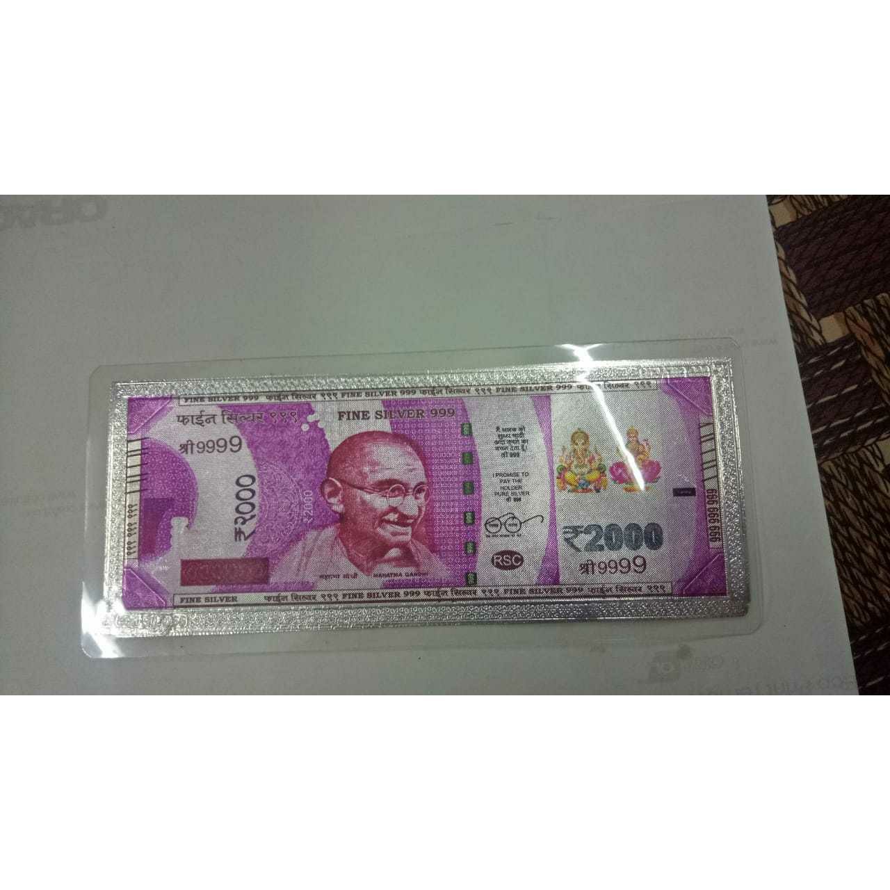 Lamination Packing 2000(Two Thousand)Rs Gandhiji Picture Copy Of Indian Currency Colorful Note Ms-2090