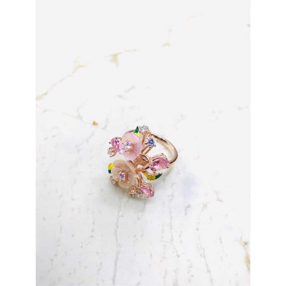 92.5 Sterling Silver Colorful Ring