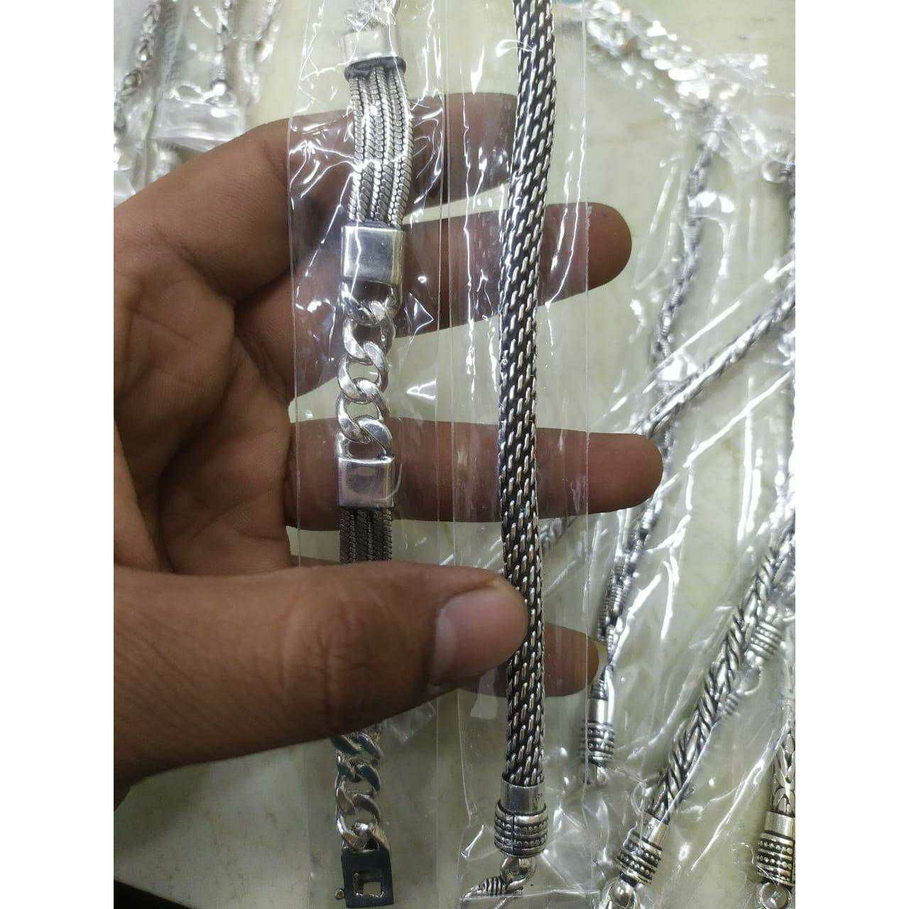 92.5 Sterling Silver Rich Look Bracelet Ms-2767