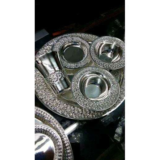 Fancy Handmade Nakshi Dinner Set(Dish,Thali,Katori,Bowl) Ms-2211