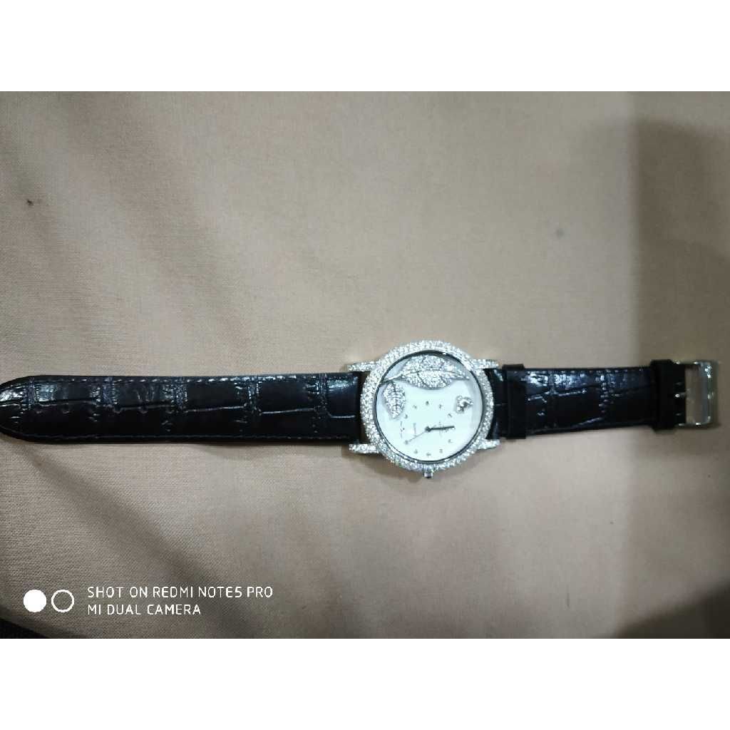92.5 sterling silver antique black belt watch MS-W020