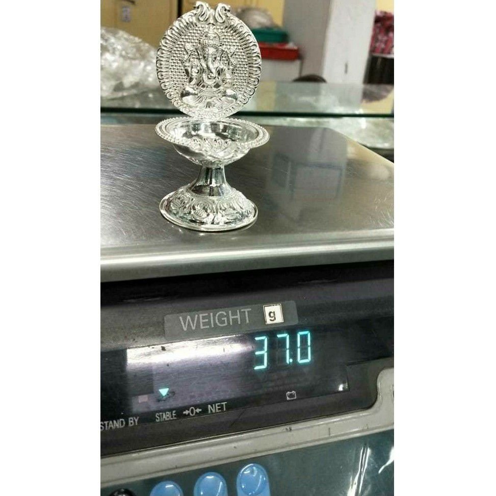 Fancy Ganpatiji picture Cholel Nakshi Dull Finishing Divi Aarti Ms-2191