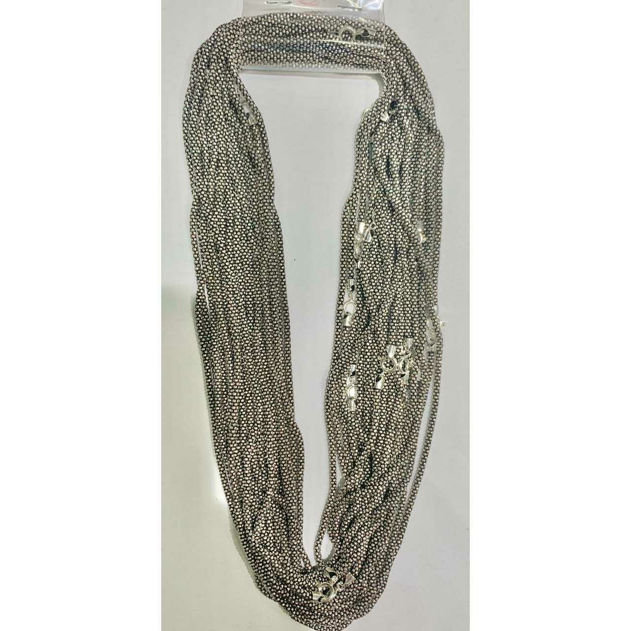 92.5 Sterling Silver Different Look Heavy Weight Oxodize Chain Ms-3060