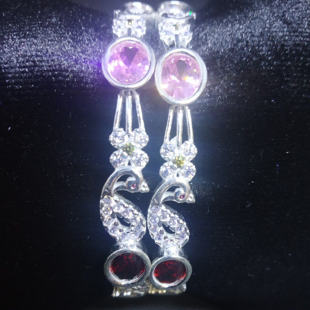 new pecock dezine with round stone micro bangle(kadli) 71