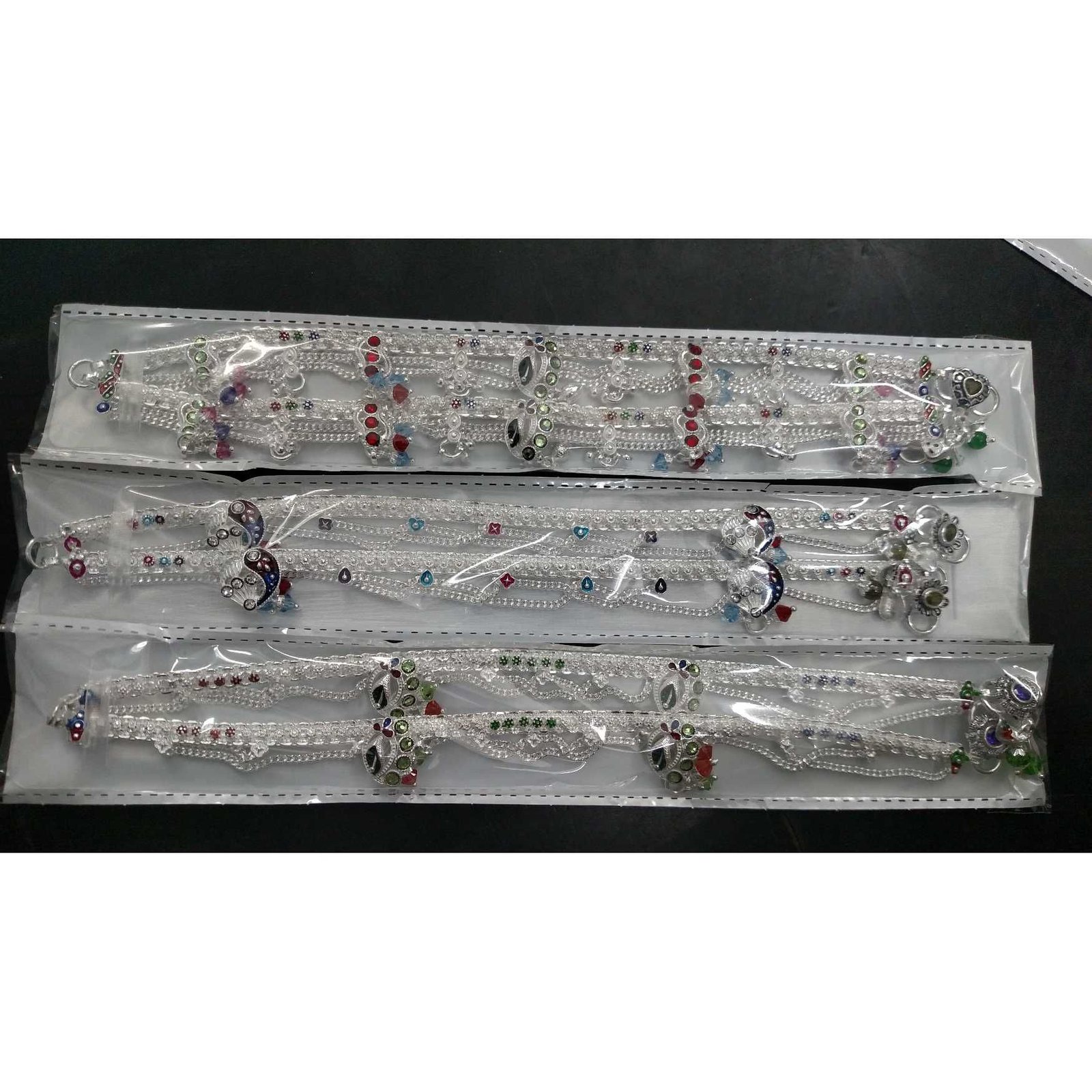 Fancy Chain Mina Casting Moti Dimond Payal