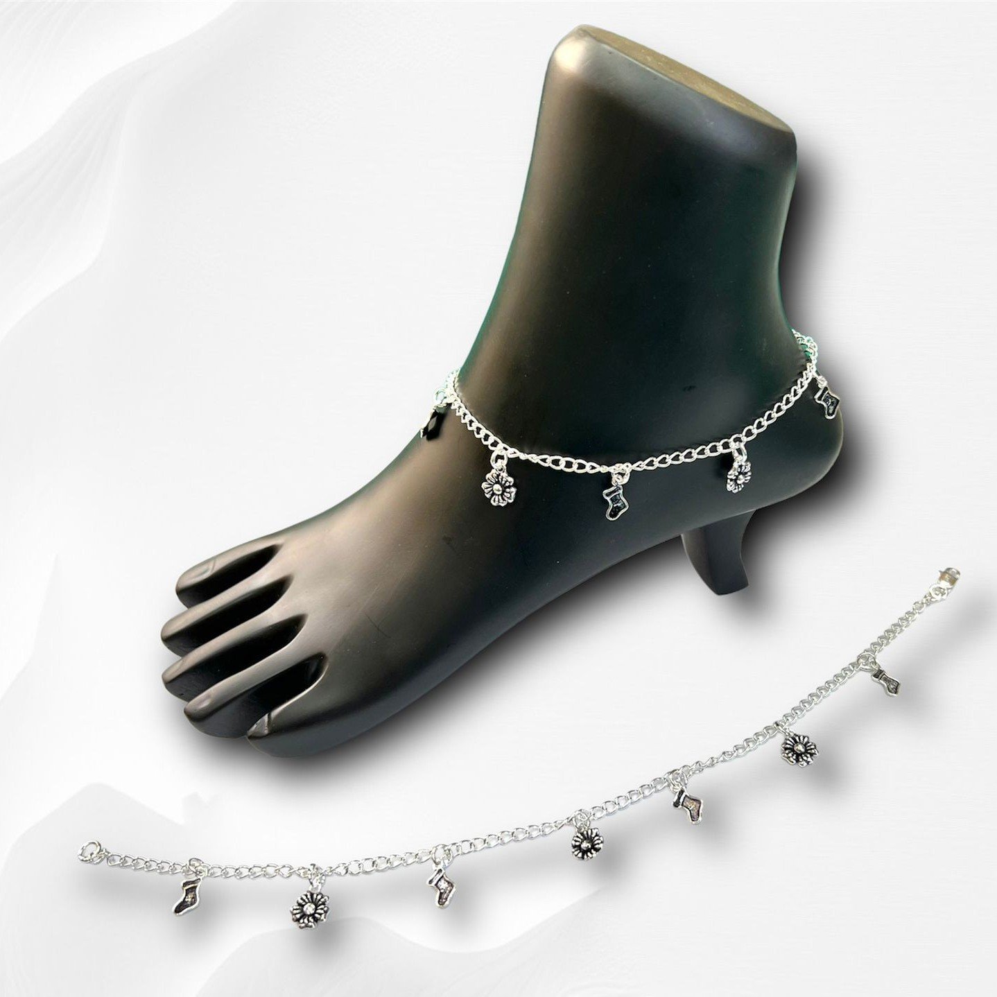 925 Silver Fancy Payal MSP026