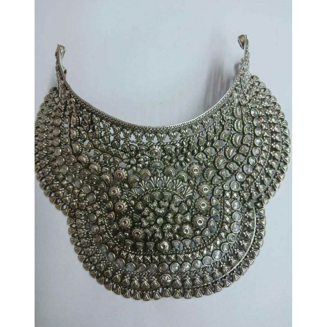 92.5 sterling silver rajwadi necklace ms-3463