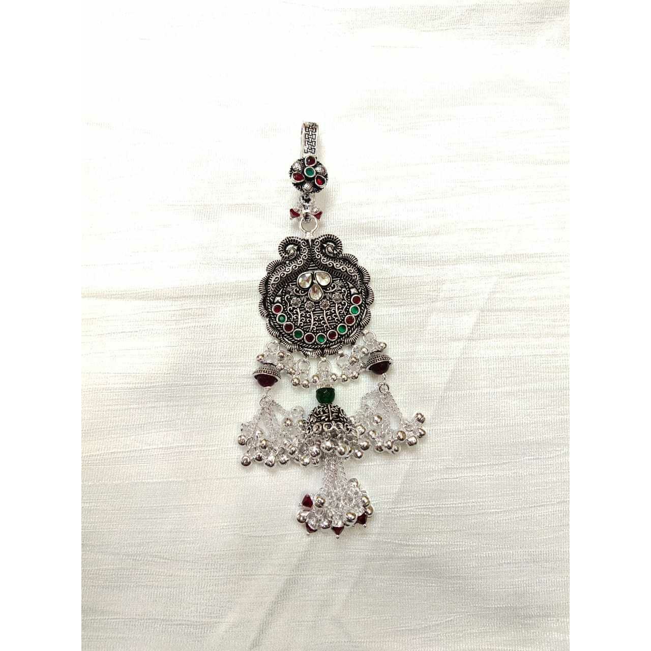 Peacock Dimond Bajna(Bolti) Ghughri Single Aakadiya Antique Juda Ms-2352