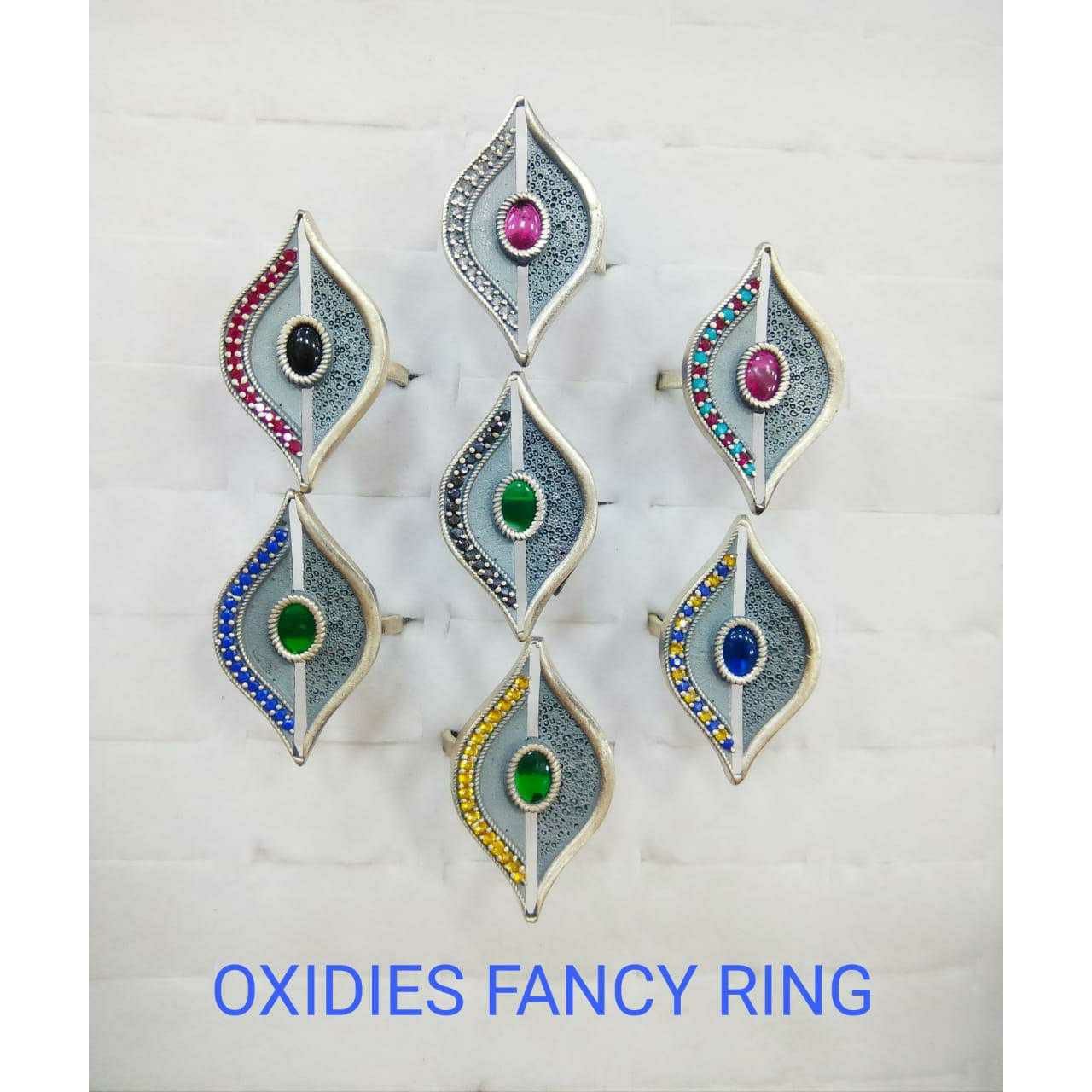 92.5 Sterling Silver Spray Shade Ring Ms-3191