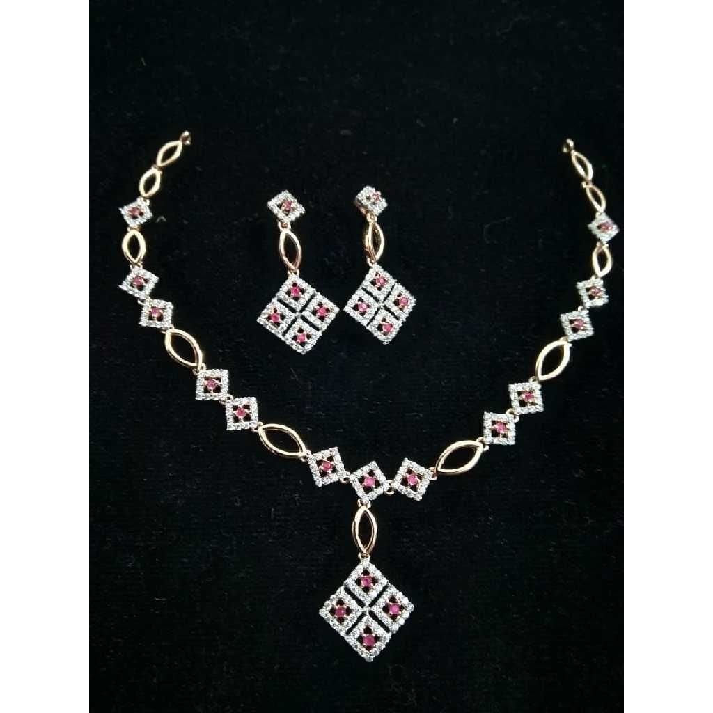 92.5 Sterling Silver Fancy Necklace Set