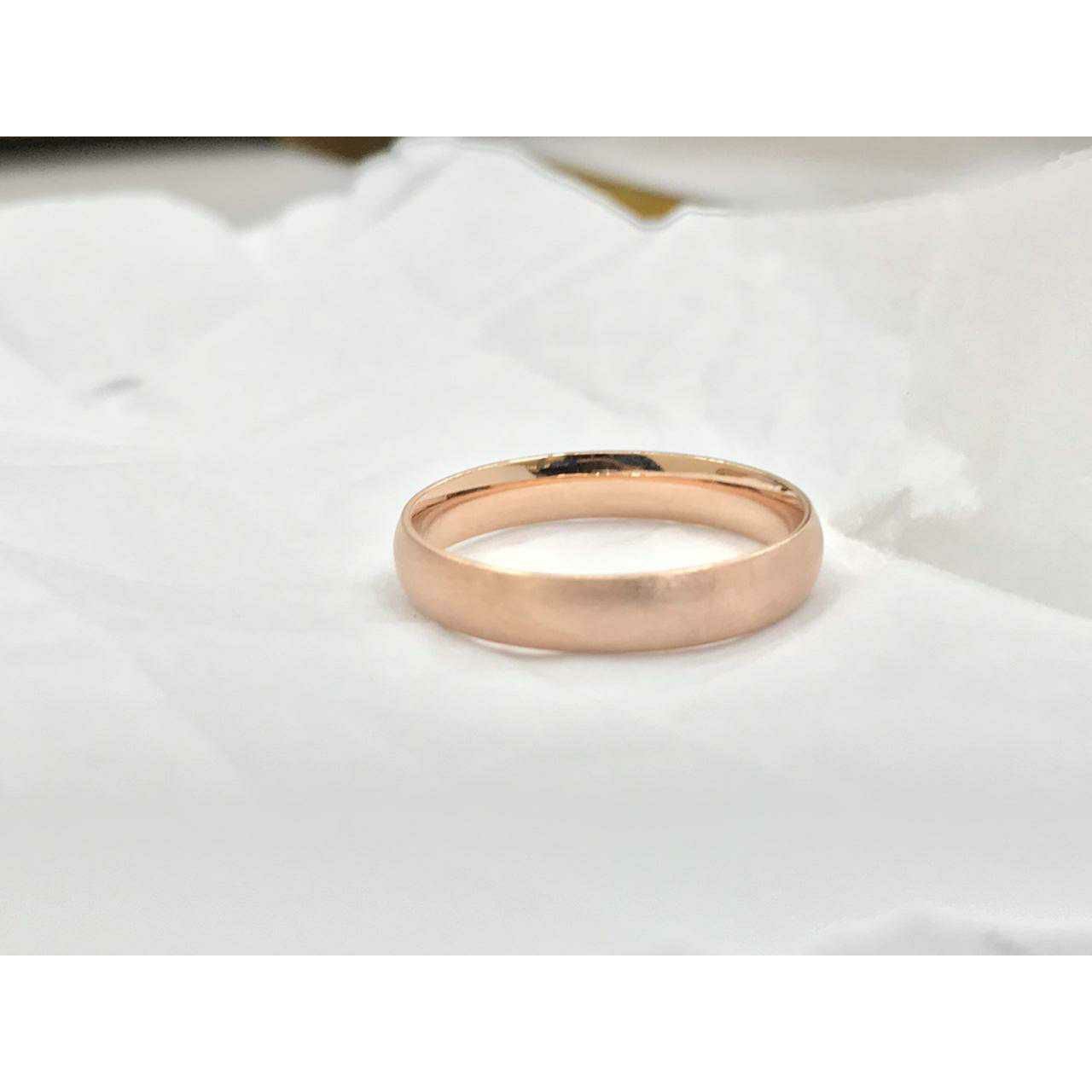 92.5 Sterling Silver Rose Gold Band Ms-3896