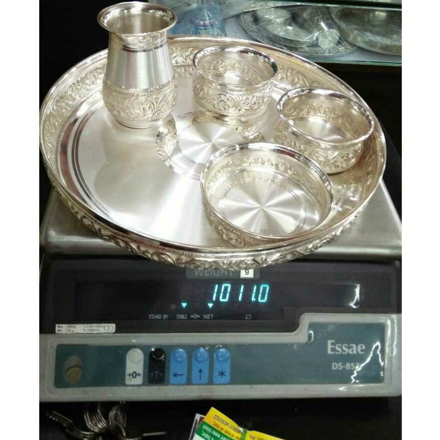 Outside border handmade nakshi dinner set(marvadi rajasthani glass,thali,dish,katori,bowl) ms-2217