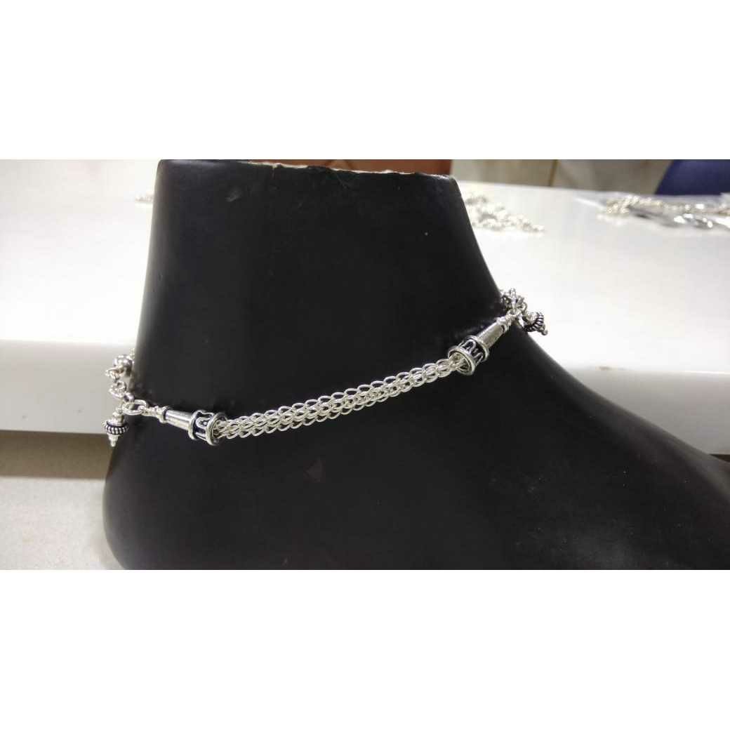 92.5 Sterling Silver Jodhpuri Anklet(Payal) Ms-3410