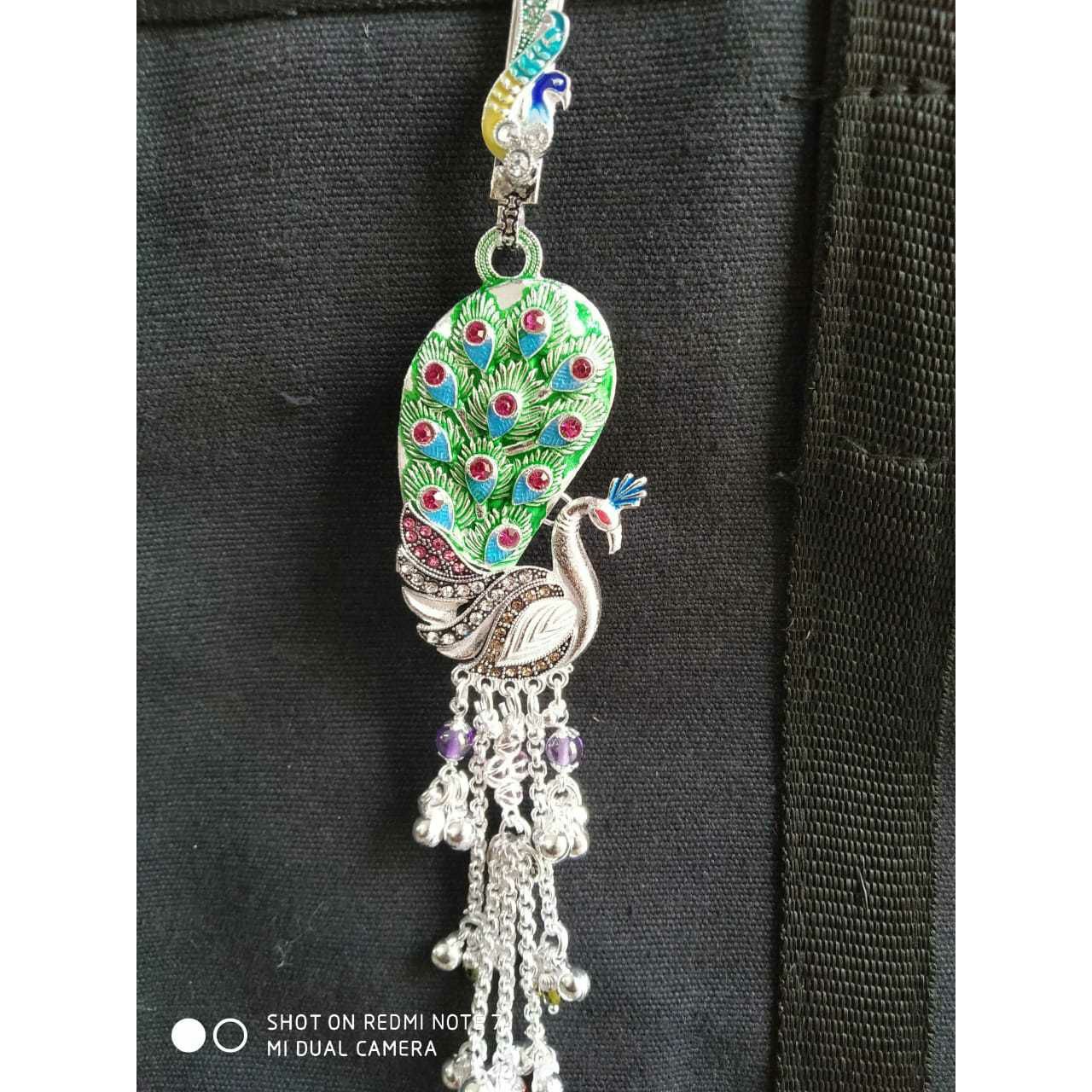 Plastic mina dabal(2,two) peacock(mor) pis in single aakda mungi(gungi) ghughri ms-1744