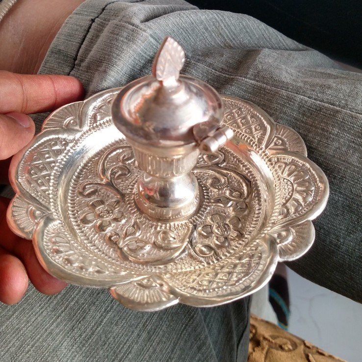 Plain nakshi cholel kankavati(in marriage and pooja)