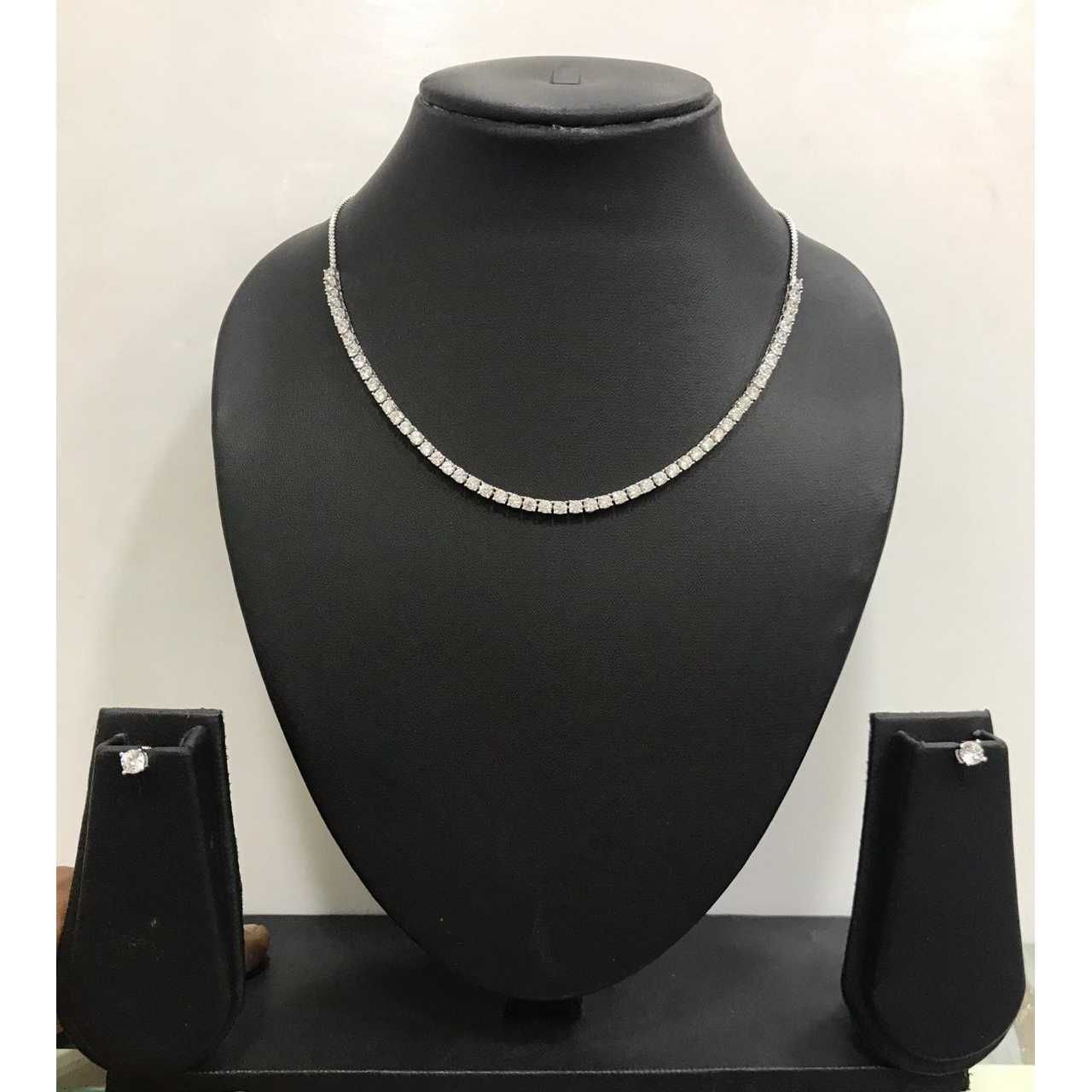 92.5 Sterling Silver Attractive Necklace Set