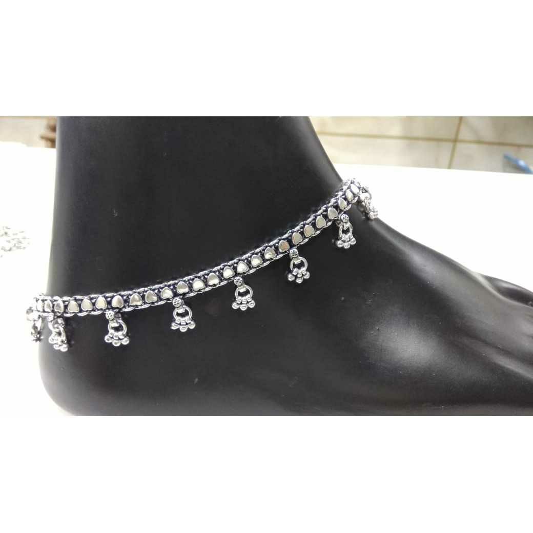 92.5 Sterling Silver Imported Quality Payal(Anklet) Ms-3395