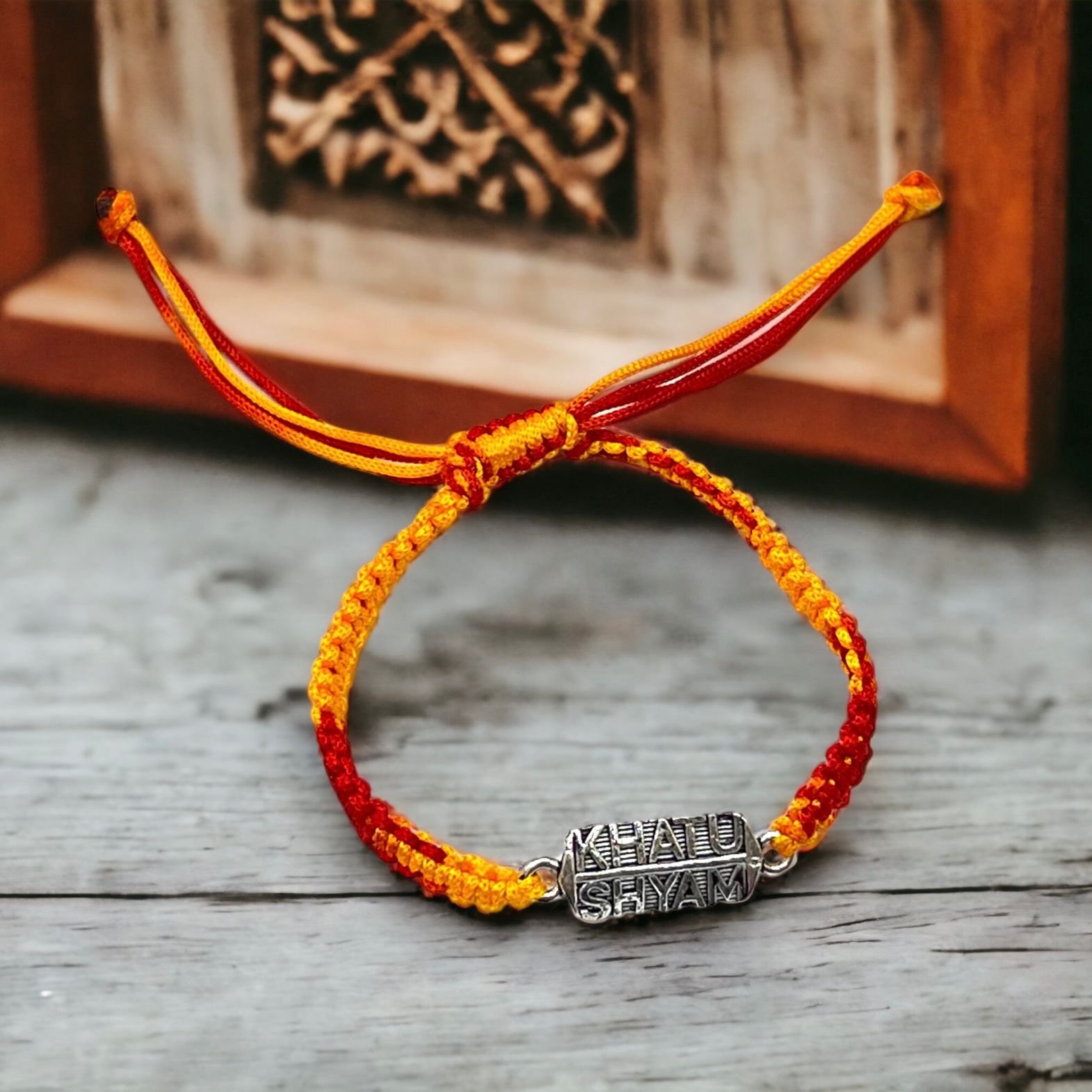 925 Silver Khatu Shyam Design Rakhi